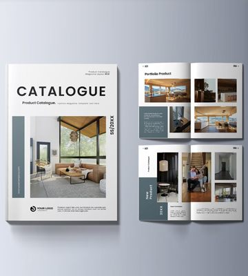 High-quality printed cover of a company profile with branding in dubai